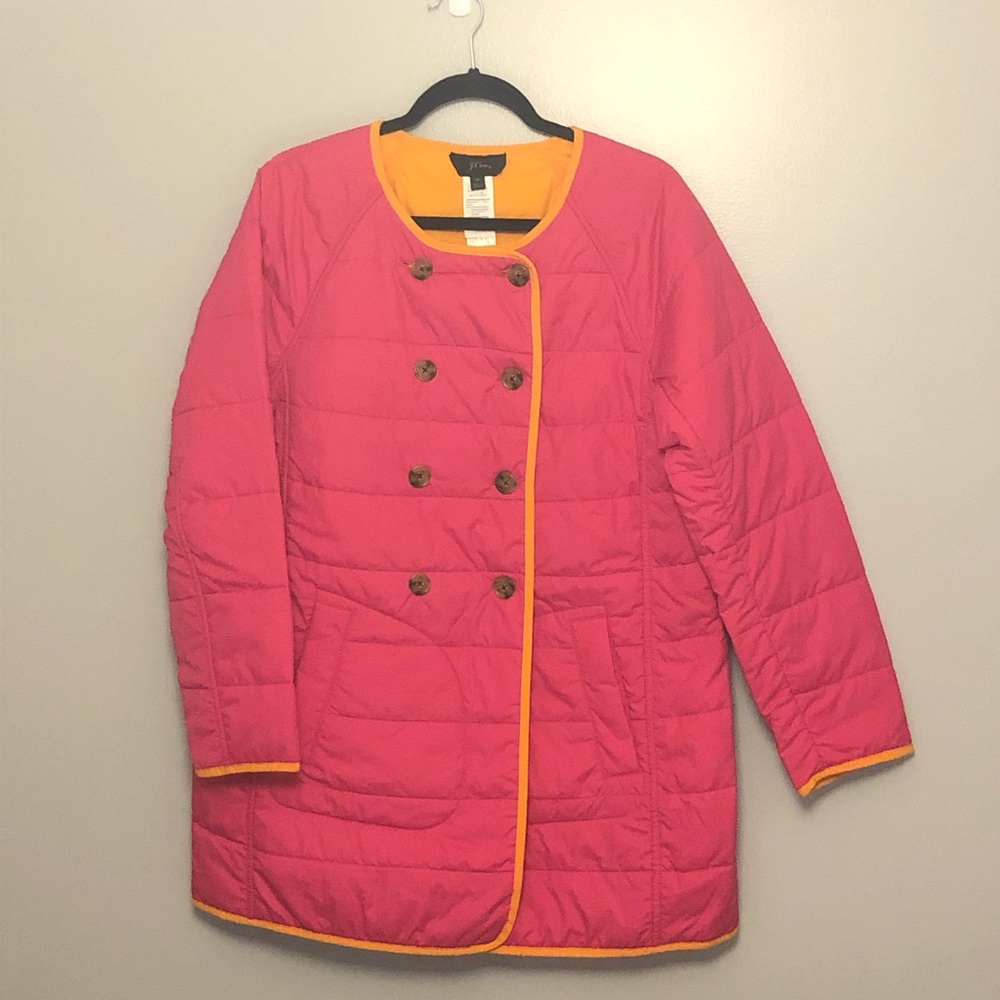 $228 NWT J. Crew Reversible Puffer Jacket K3090